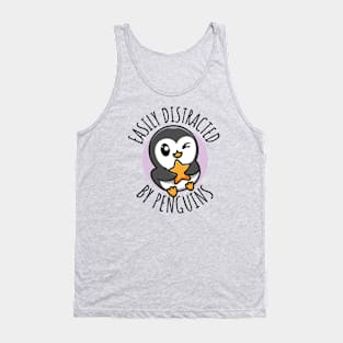 Easily Distracted By Penguins Tank Top